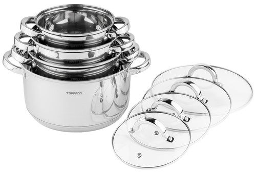 Teilig edelstahl induktion - 8,