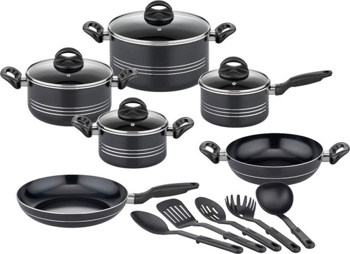Gsw topf set milano nero - gsw, topf-set
