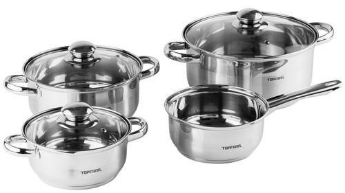 Teilig edelstahl induktion - teilig,