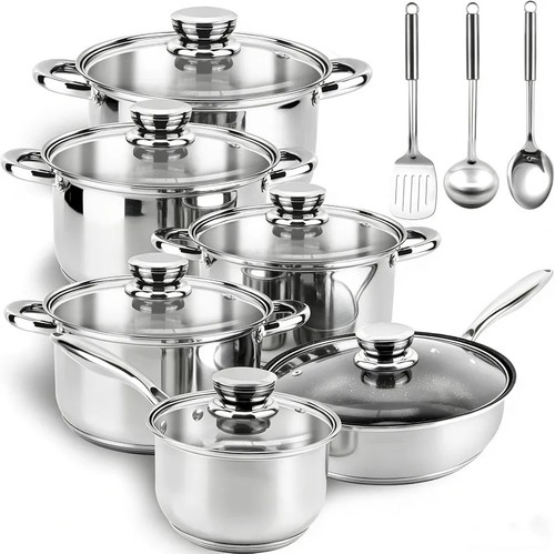 Topfset kochset teilig - kochset, 15-teilig