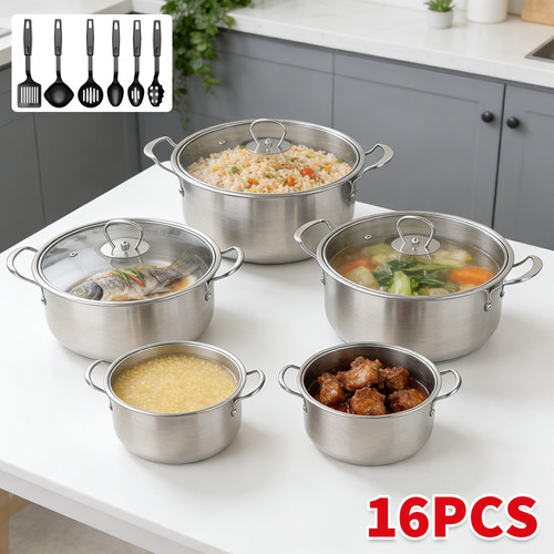 16tlg set topfset - 16tlg-set, kochset