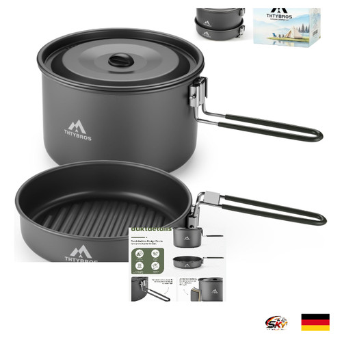 Camping kochset antihaft - 3,3l,